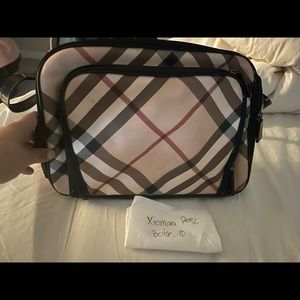 Burberry diaper bag